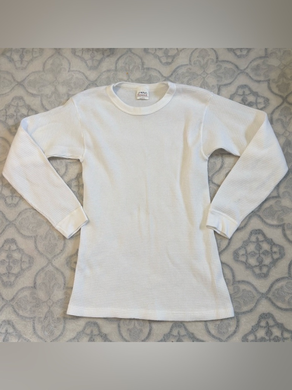Thermal Long Sleeve Tee - White - Unbranded